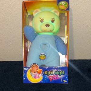Night Night Pal Color-Changing Teddy Bear - Blue